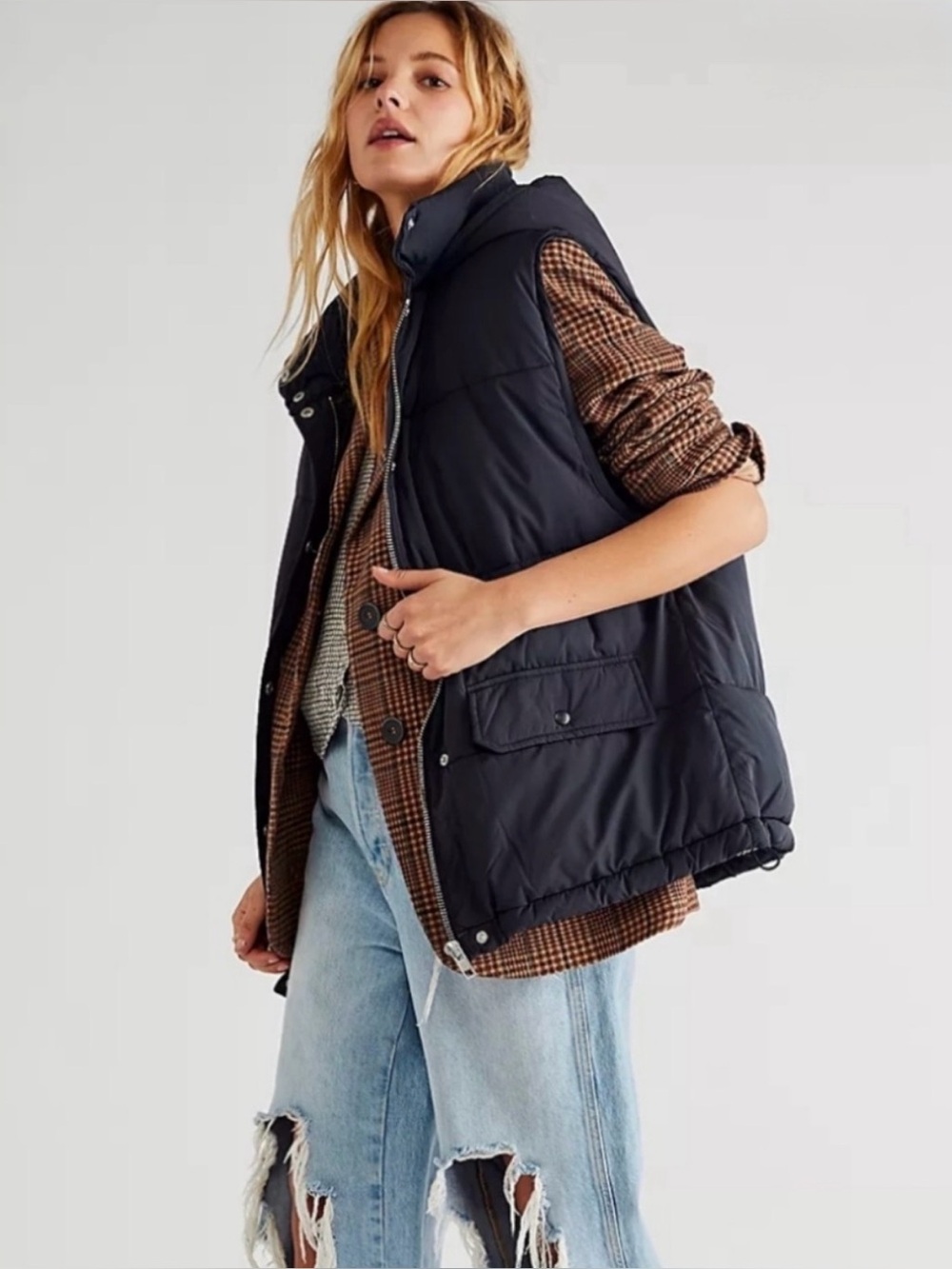 Free People Dreamers Puffa Vest